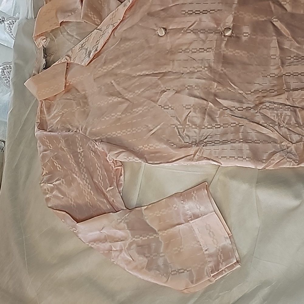 Vandamere Vintage Pink Satin Nightshirt Woman's Size L - Picture 3 of 15